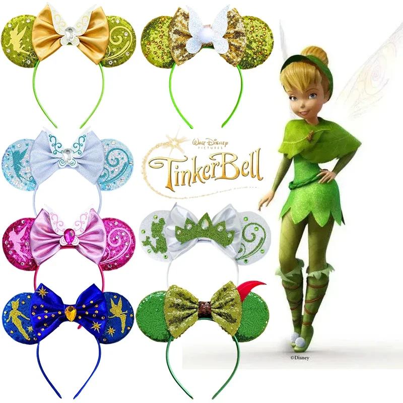 

Disney Tinker Bell Head Bands For Women Cosplay Wings Fairy Hairbands Girls Vine Flower Ears Headbands Kids Sil Hair Accessories