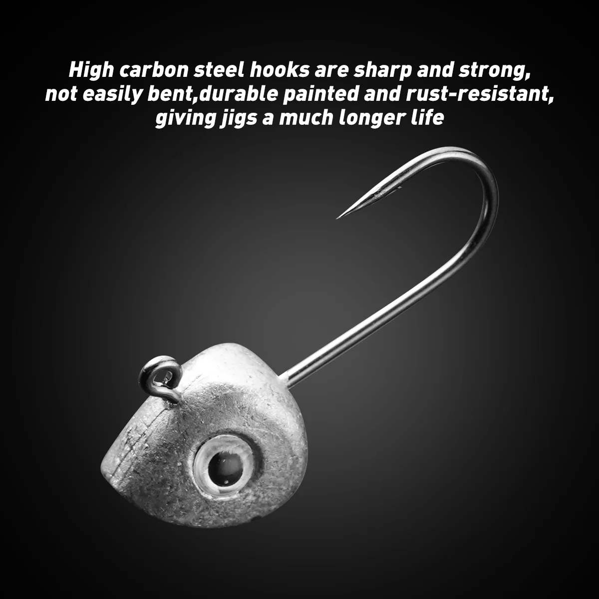 10 قطعة خطاف رأس تهزهز صغير عيون ثلاثية الأبعاد 0.5 جرام 1 جرام 2 جرام 3 جرام 4 جرام 5 جرام باس كرابي الصيد تهزهز السنانير لينة إغراء دودة الصيد إغراء هوك