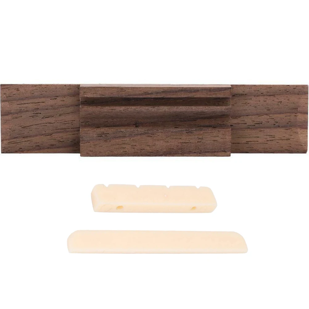 

Ukulele Bridge Nut Saddle Wooden Plastic Smooth Sound Vibration Transmission Adjustable 4 String Acoustic Accessory Parts Easy