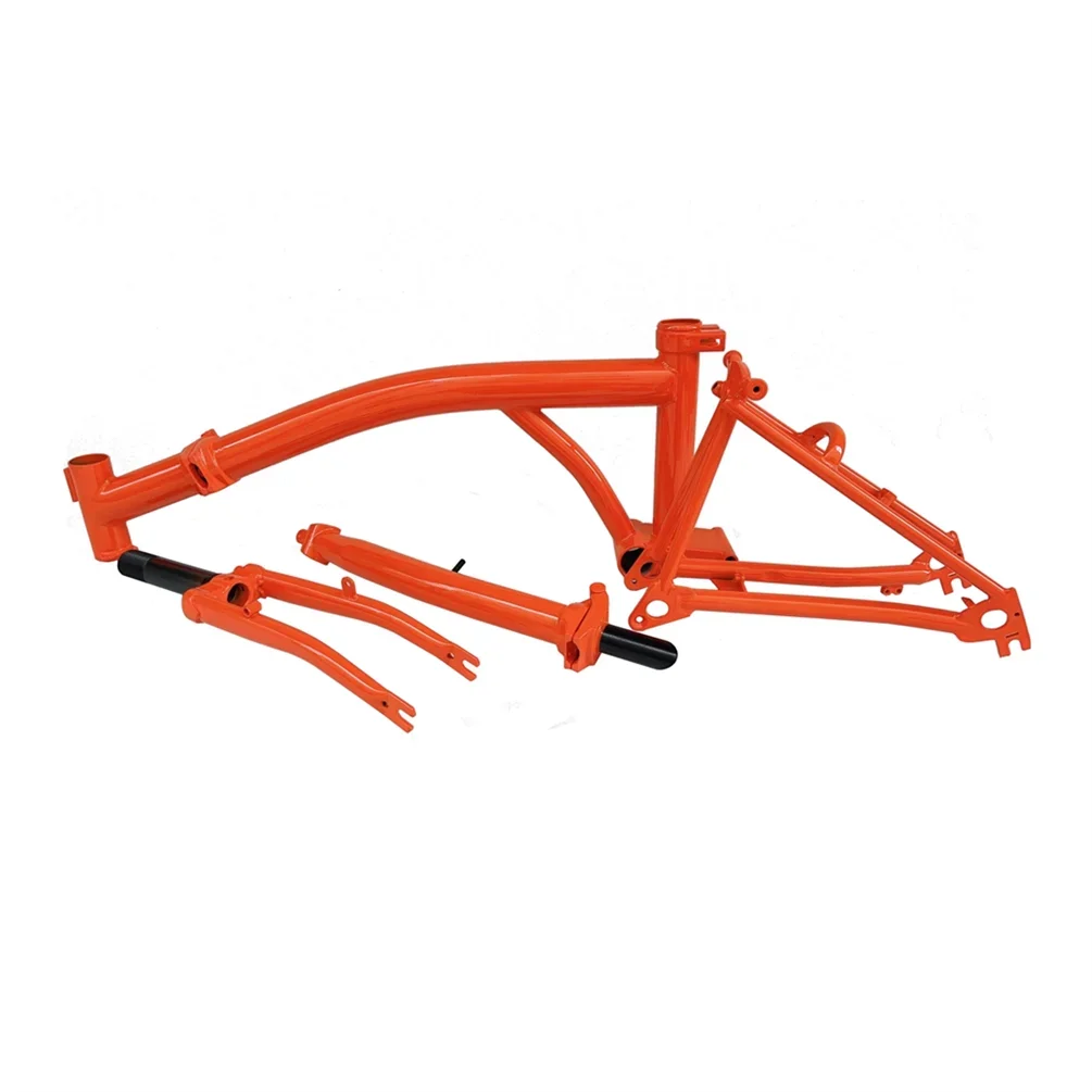 

7Speed V Brake Tri-fold Chromium Molybdenum Steel Frame For Brompton Bicycle M Handlebar 74x112MM Frame