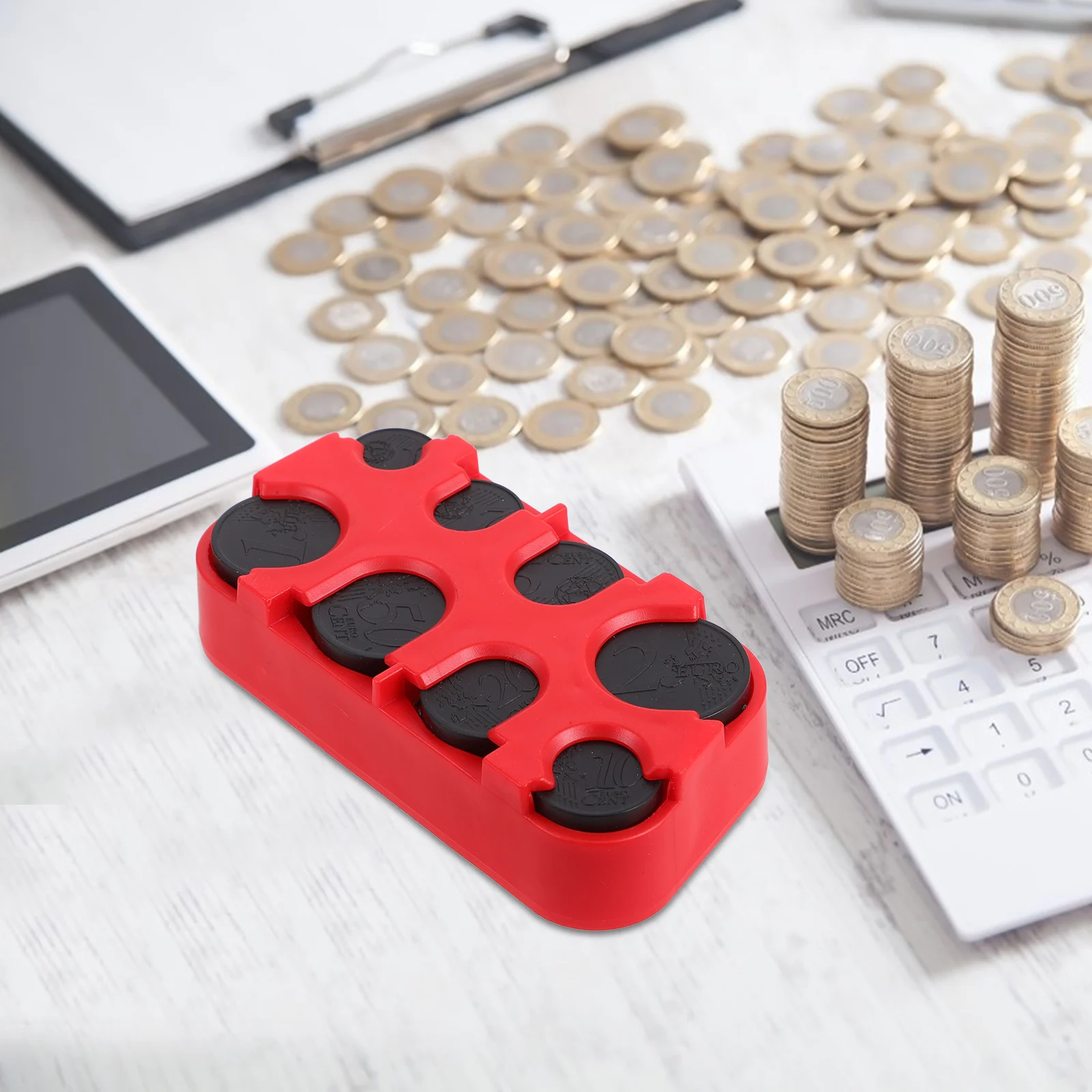 

Coin Storage Box Collection Holder Dispenser Car Organizer Boxes Change for Automotive Cup Holders Display Case