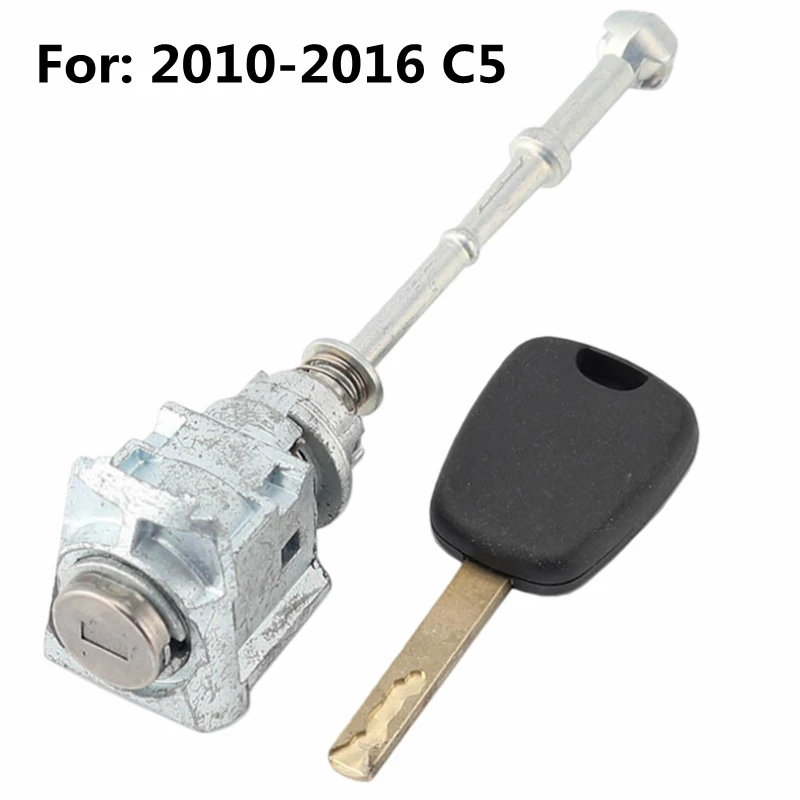 OE:9801023380 OEM Car Left Front Driver Door Lock Cylinder Barrel For Citroen 2010-2016 C5 Door Lock Core With 1 Key
