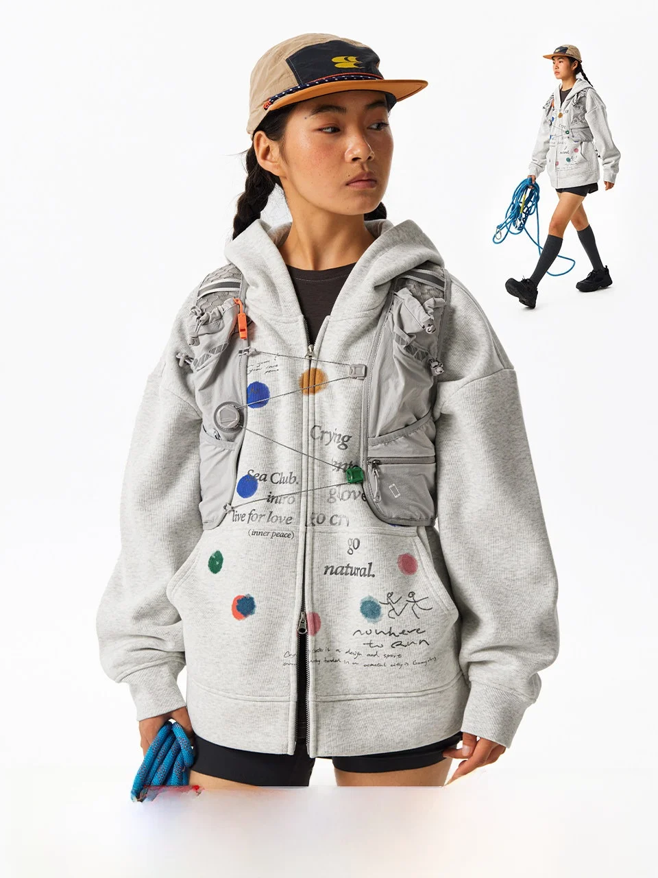 

Толстовка на флисовой подкладке с принтом Jaet ex Crnenter Meditation Moment Inner Peace, повседневная, с длинными рукавами, на молнии