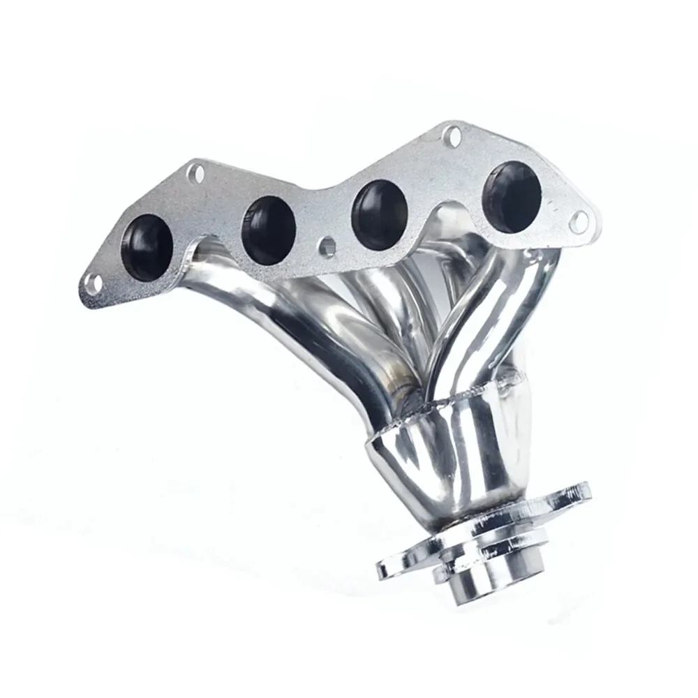 Cilindro collettore in acciaio inossidabile lucido per Honda Civic EX GX HX Si 1.7L 2001-2005