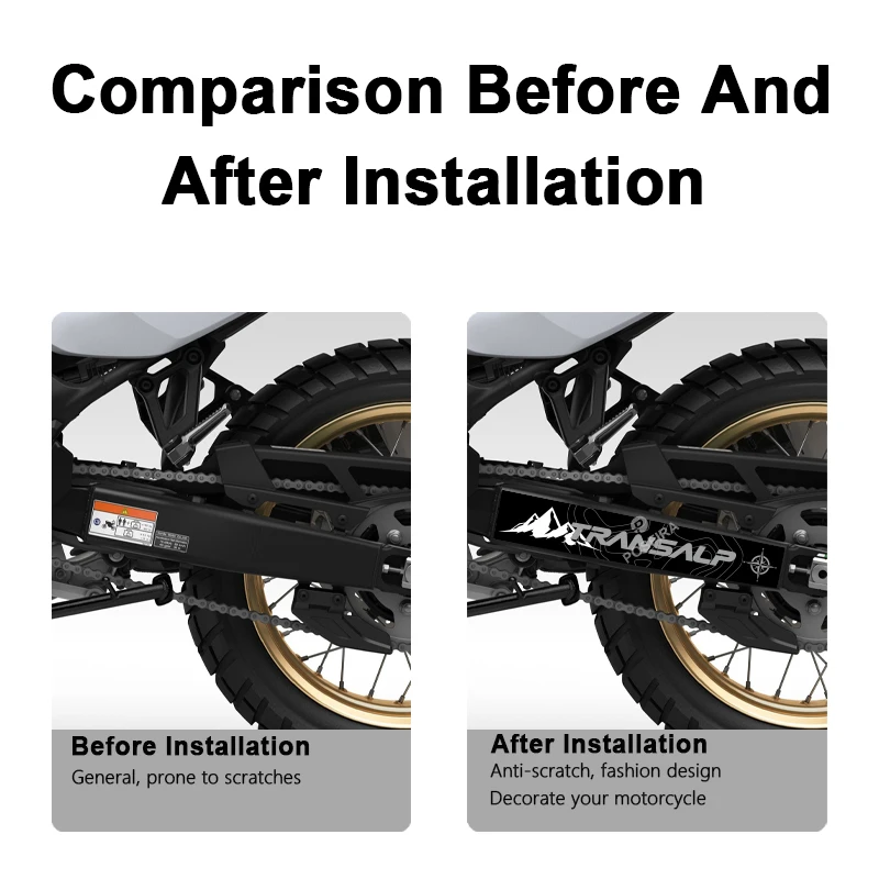 POSFIRA Motorcycle Swingarm Stickers Vinyl Decals for Honda Transalp XL750 XL 750 2026 2025 2024 2023 Swing Arm Accessories