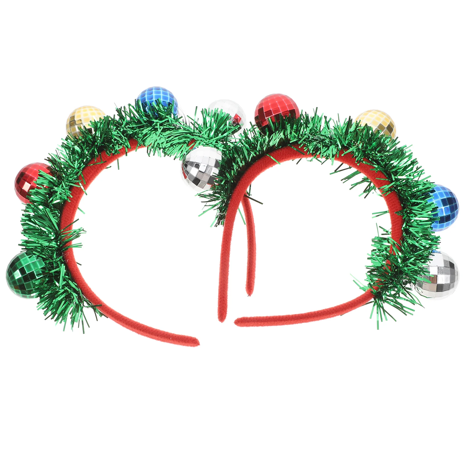 2 Pcs Womens Christmas Tree Costume Xmas Party Headwear Accessories Elements Headpieces Decorations for