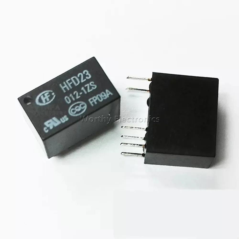 Free Shipping 10PCS/LOT 12VDC 6PIN Relay HFD23-012-1ZS