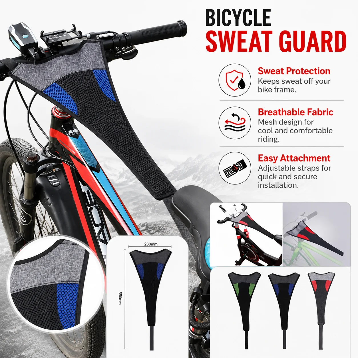 PINMOAP 1 szt. Osłona przeciwp – Bike Trainer Sweat Cover Guard recenzja i cena