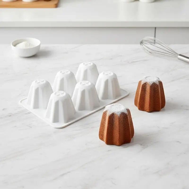 Moldes de Silicona para Pan con 8 Cavidades, Antiadherentes, para Pandoro, Pastel Octagonal, para Cocina, Fiestas y Eventos