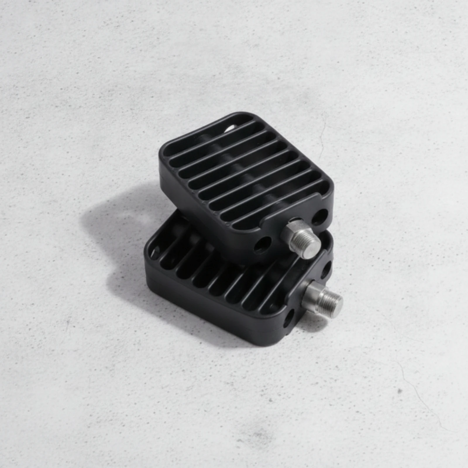Black Kayak Foot Pedals Threaded Metal Ribbed Kayak Pedals Left and Right Foot Braces Compact Watercraft Part Portable