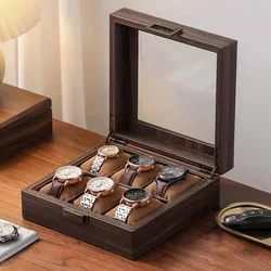 Dust-proof Watch Collection Storage Box, Outdoor PU Leather Print Storage Display Box, Ideal choice for Gifts