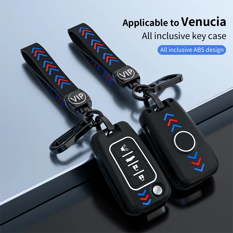 

1PCS Car Remote Key Fob Shell Case Fob For Dongfeng Venucia Fold Keys T70 T90 T60 Fashion Waterproof Car Interior Accessories