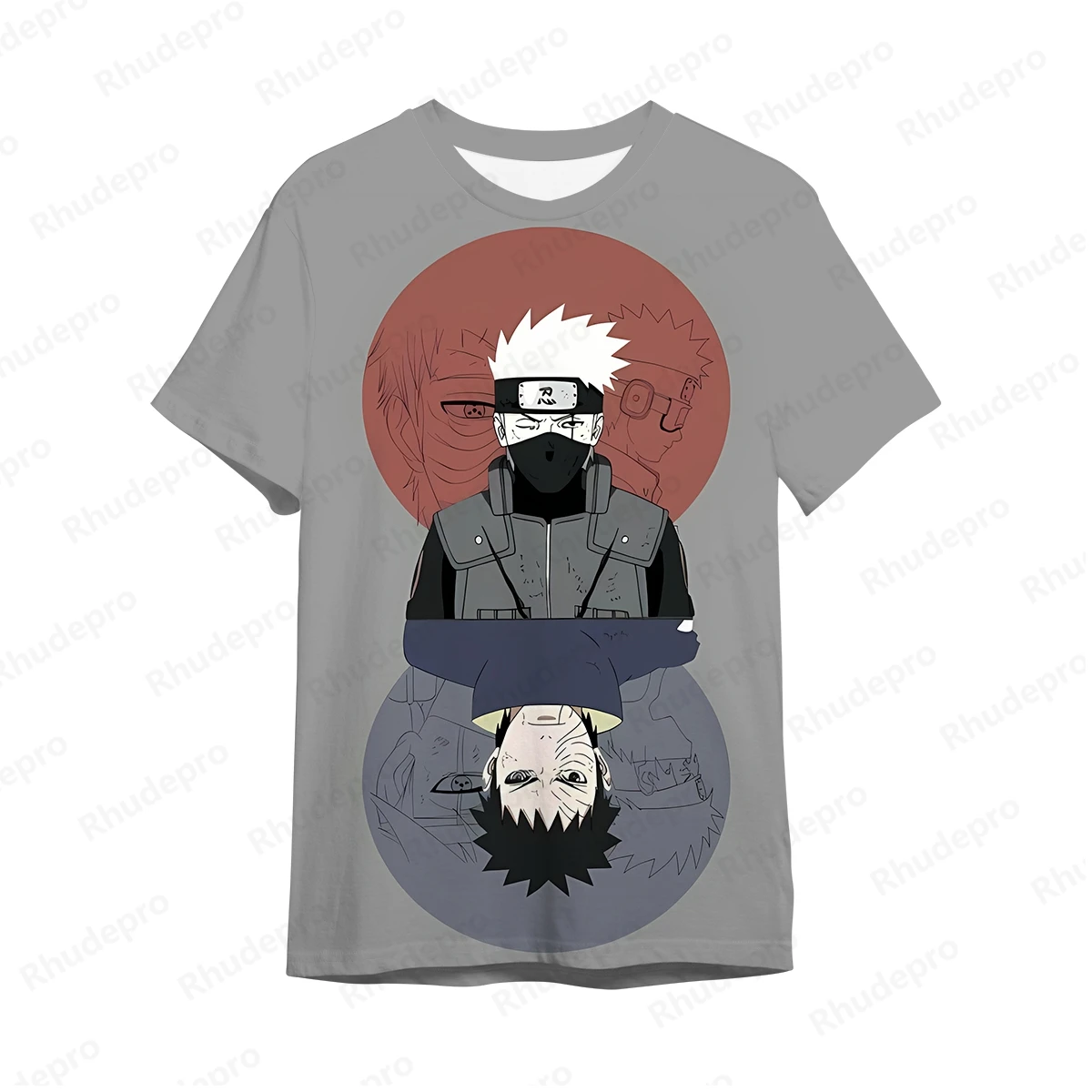 Camiseta Naruto Uzumaki masculina, manga curta, tops de alta qualidade, nova moda, tendência, 5XL, roupa Y2K, 2024