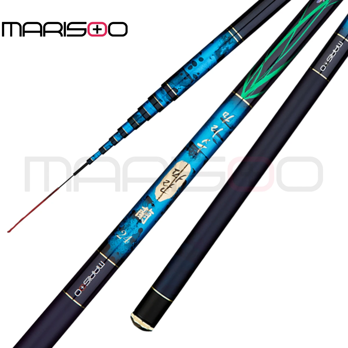 MARISOO PALAN 40T Carbon Ultra-Light Compact Fishing Rod (4.5m) - Stream/Taiwan Rod for Carp, Crucian & Multiple Species