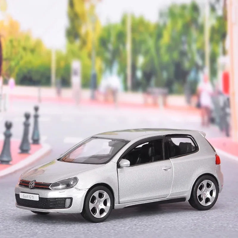 1/36 VW Golf 6 Druckguss-Automodell Volkswagen zum Maßstab Golf Gti Miniatur-Legierungsspielzeug zum Zurückziehen Fahrzeugmodelle für Kindergeschenke