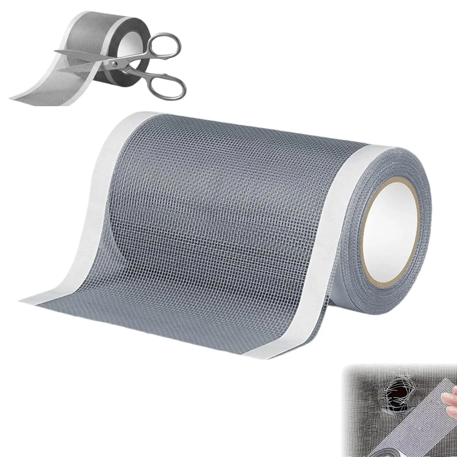 10/5m Self-Adhesive Screen Repair Tape Metal Mesh Patch For Mosquito Proofing Window/Door/Screen Door Fix Temporary Dropshipping