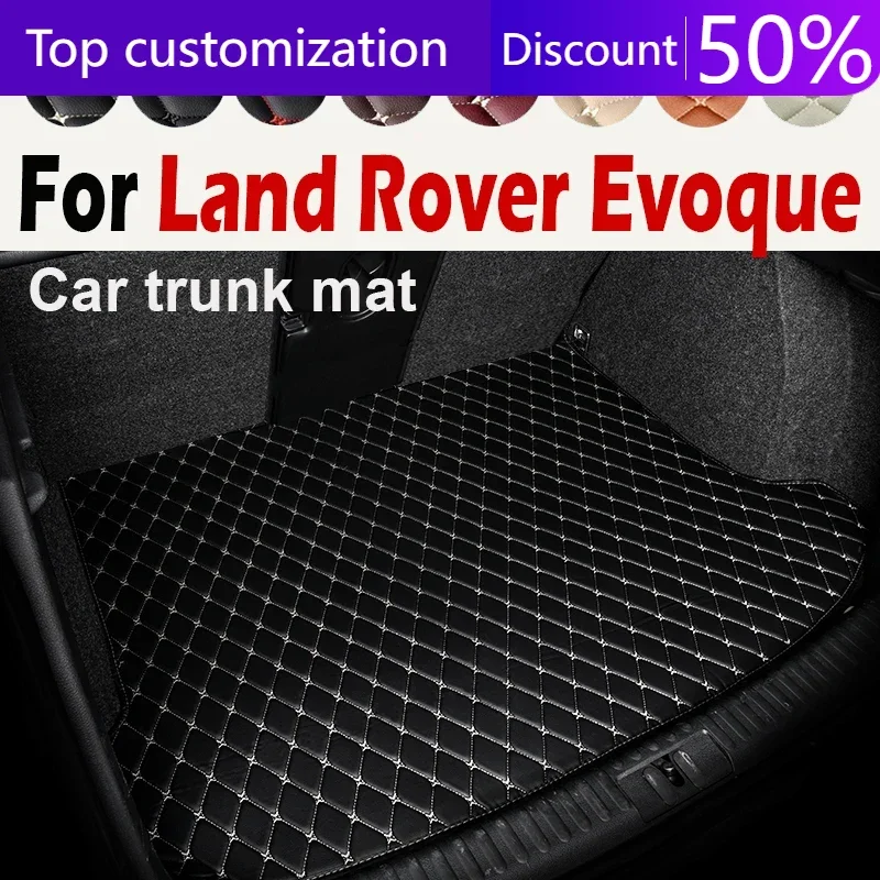 Car trunk mat for Land Rover Evoque SUV Four doors/Two doors 2012 2013 2014 2015 cargo liner carpet interior accessories cover