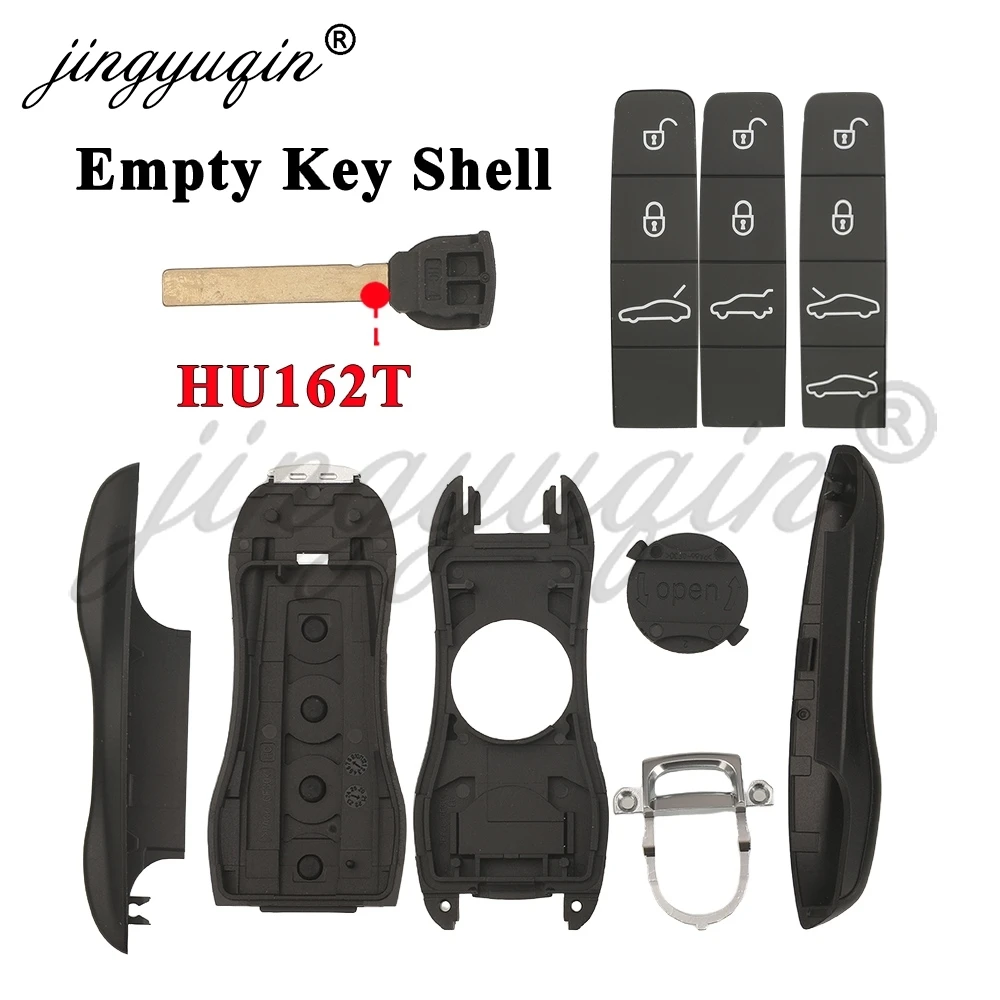 Jingyuqin Fernbedienungs-Schlüsselgehäuse für Porsche 718 911 991 958 Panamera Cayenne Macan Boxster 2015-2026 Schlüssellose Abdeckung Schlüsseldienst – Detail 4