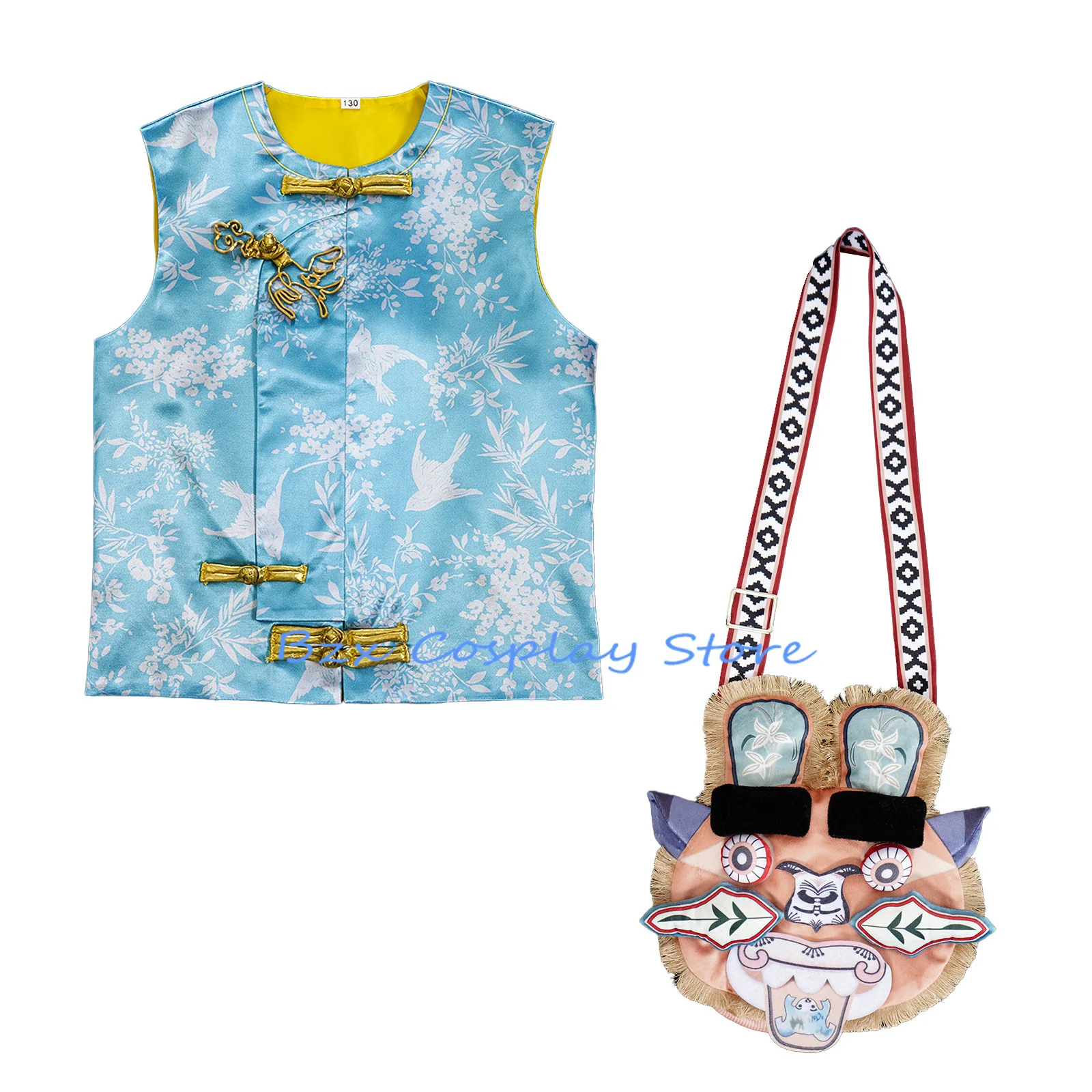 Hat Style Musk Son X Vest Tiger Head Bag Same Style Chinese The Journey X Cosplay Outfit Cute Trend Play X Clothing view 5