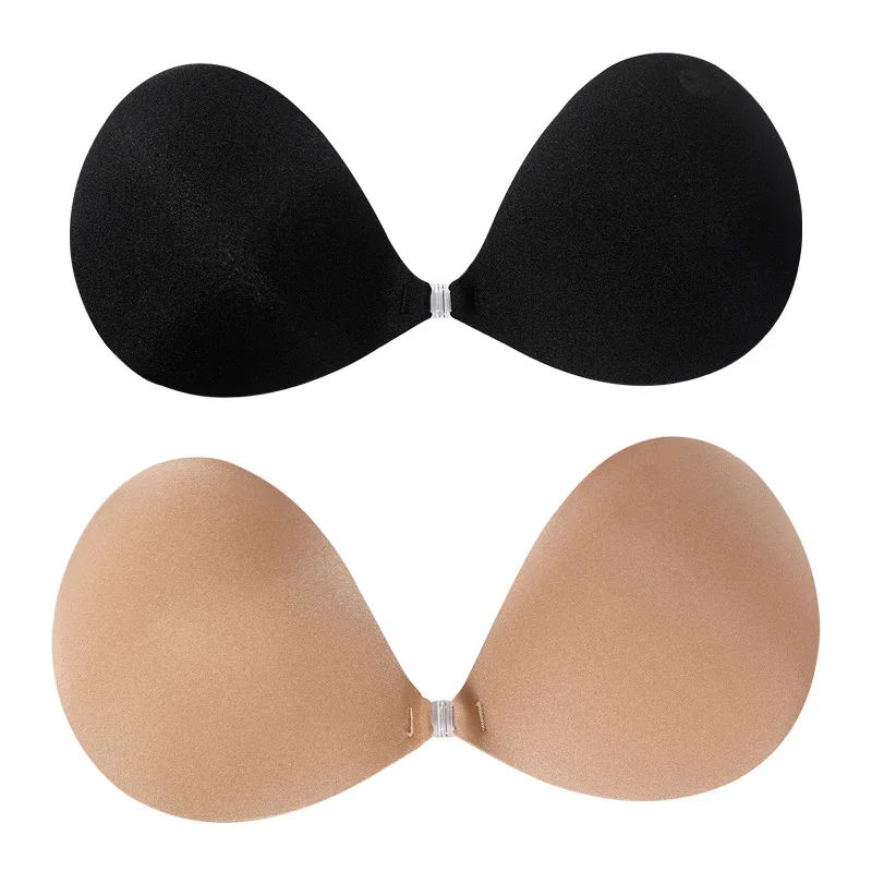 

Sexy Sujetador Women's bra Invisible Push Up Bra Self-Adhesive Silicone Seamless Front Closure Sticky Backless Strapless Bra