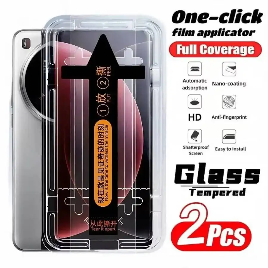 

One Click Installation Screen Protector 15 14 13 Premium Tempered Glass For Xiaomi POCO C71 F7 Ultra M7 Pro