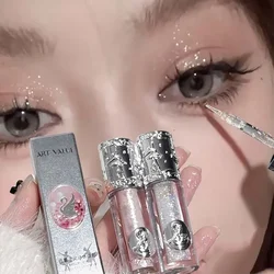 Liquid Eyeshadow Pearlescent Shimmer Long Lasting Monochrome Pearly Fine Sparkling Sequins Eye Shadow Highlighter Quick Drying