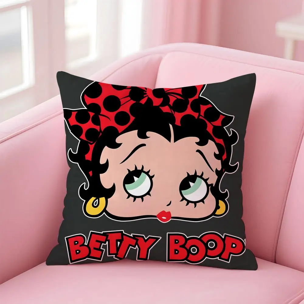 Anime B-Betty BoopS Kissenbezug, bequemer wendbarer Kissenbezug, ideal für Auto, Sofa, Schlafzimmer und darüber hinaus – Detail 16