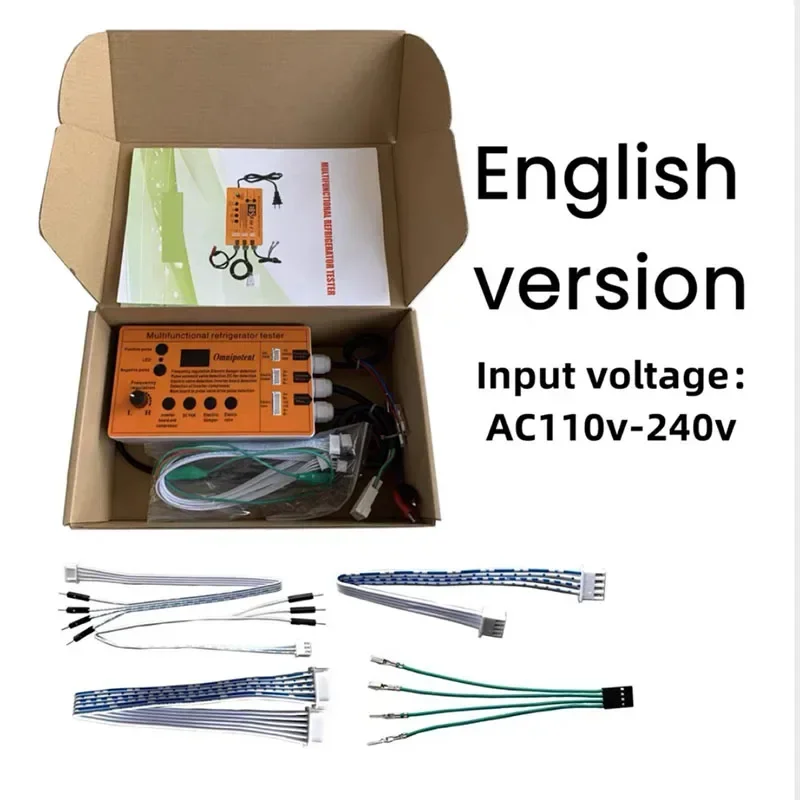 

110V-220V Refrigerator Inverter Board Compressor Solenoid Valve Fan Damper Electric Valve Tester Fault Tool English Version