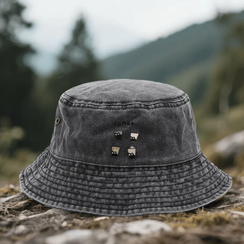 A "Coffee Cat" Hat, Adjustable And Available in Various Colors, Is Perfect for Outdoor Activities, Daily Outings, Shopping, And 3