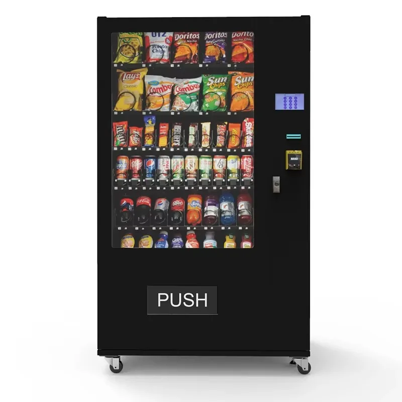 

Smart Customized Refrigerated Vending Machine Snacks Drinks 300-600Pcs Compressor Cooling 15.6" Touchscreen SDK Support