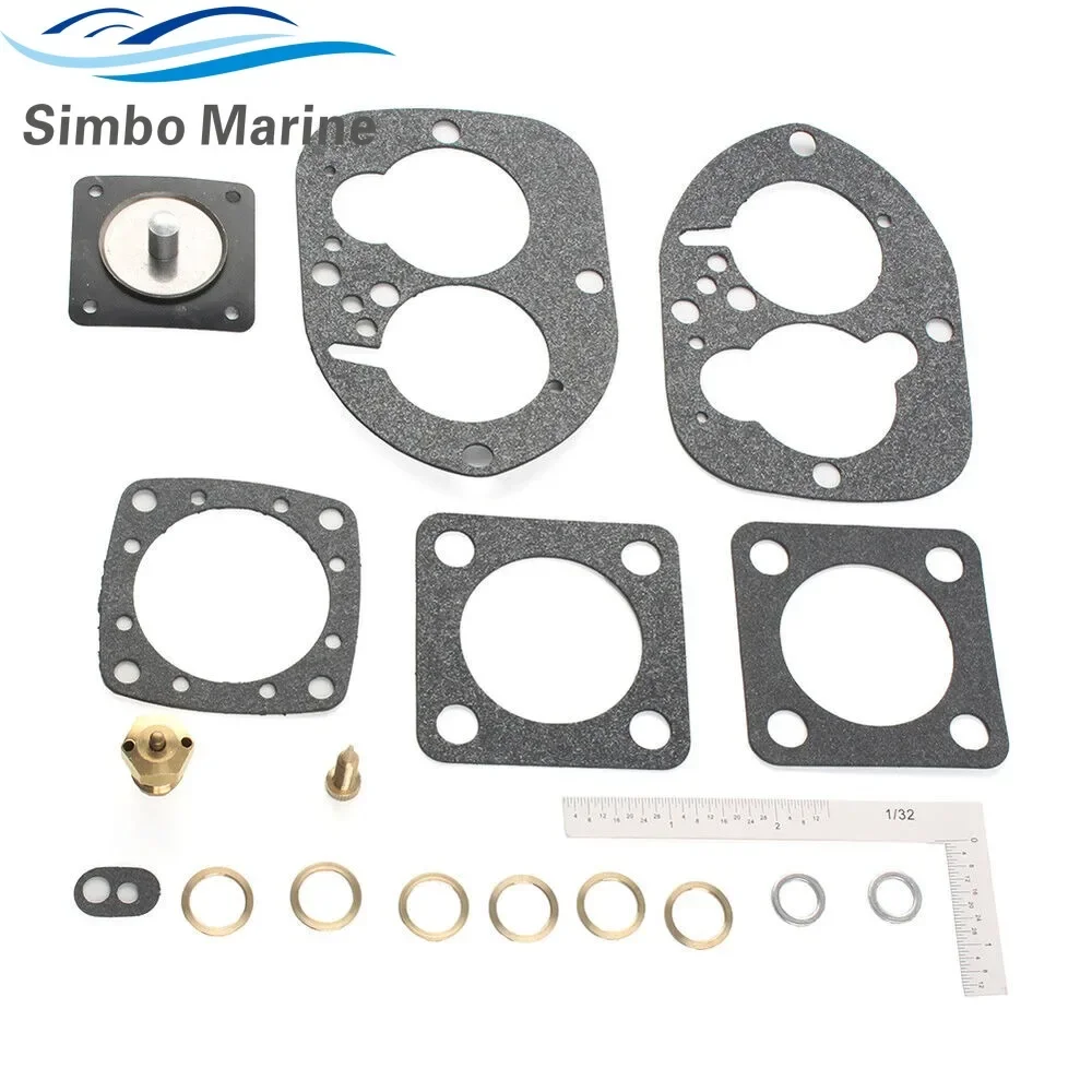 Carburetor Kit For Solex 44PA1 For Volvo Penta Inboard Marine AQ BB 856471 856472