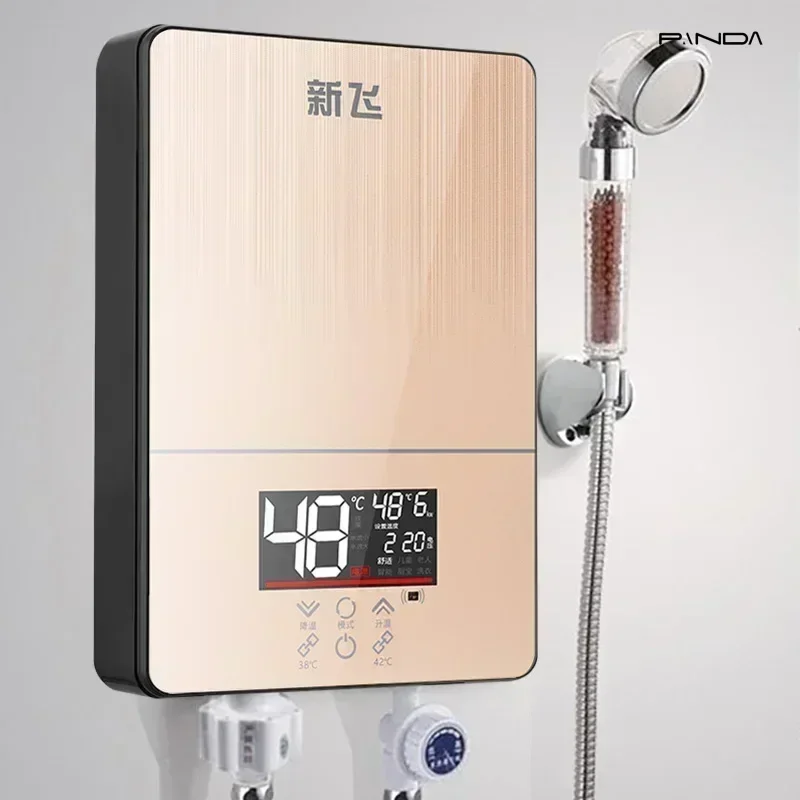 Instant electric water heater constant temperature household bath small variable frequency speed hot water heater new model