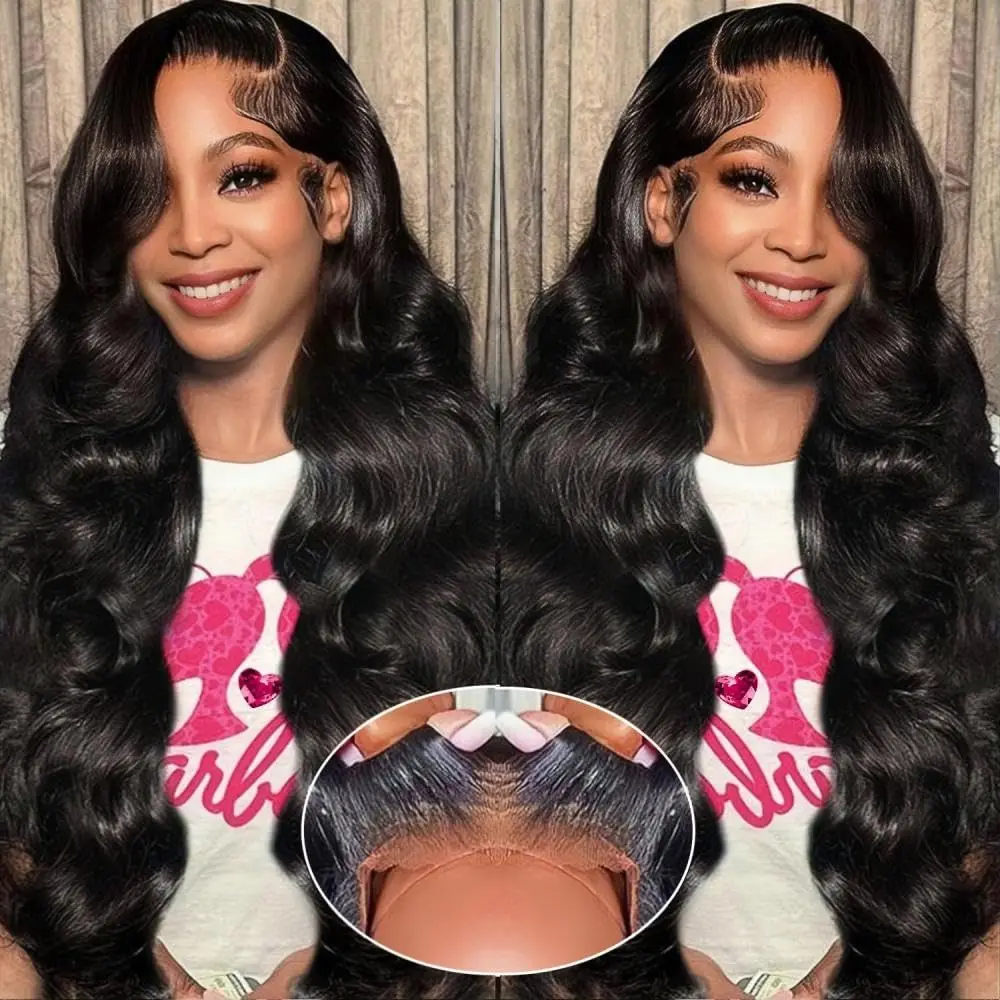 Body Wave Pre Everything Glueless Wigs Human Hair 6x4 5x5 HD Lace Front Human Hair Wig Pre Plucked Pre Cut Knots with Baby Hair