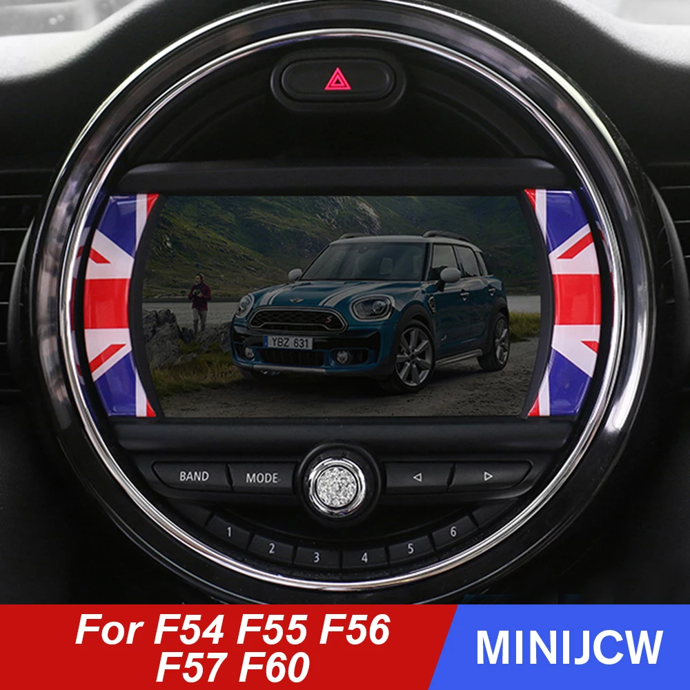 Autocollant de décoration pour écran de Navigation de voiture, pour Mini Cooper S JCW One F54 Clubman F55 F56 F57 F60 Countryman, accessoires de voiture