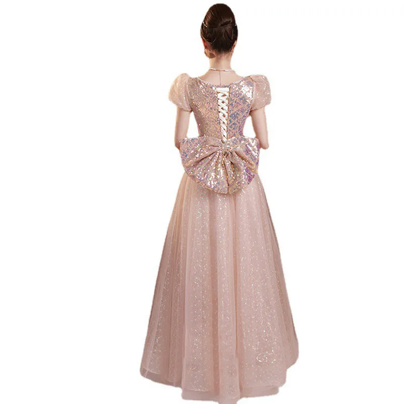 Musiker Kunst Prüfung Abendkleid für Frauen neues Temperament lange Stil Prinzessin Kleider weibliche exquisite Bankett Abendkleider