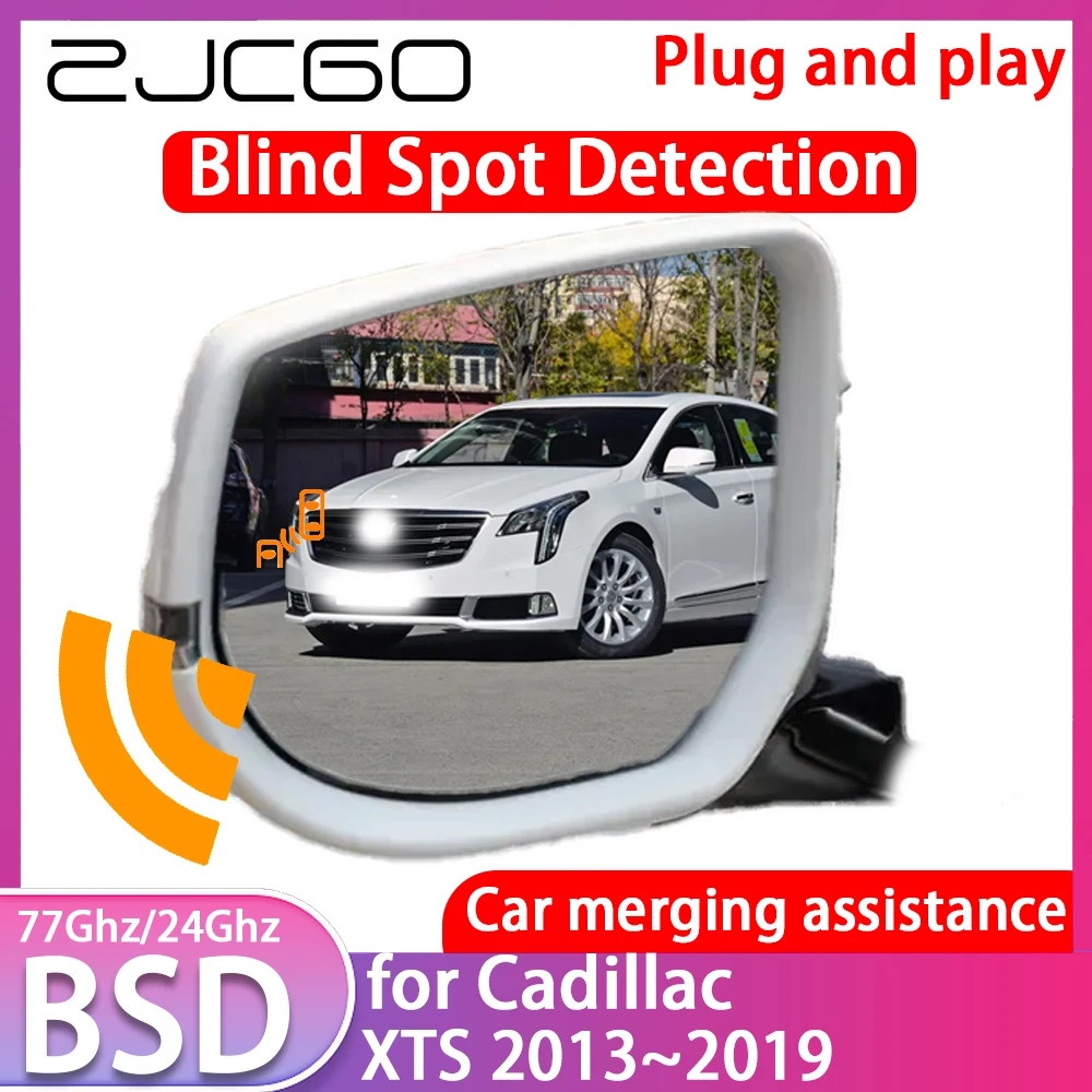 ZJCGO for Cadillac XTS 2013~2019 Blind Spot Detection Car BSD BSA BSM System Driving Warning Radar Alert Mirror