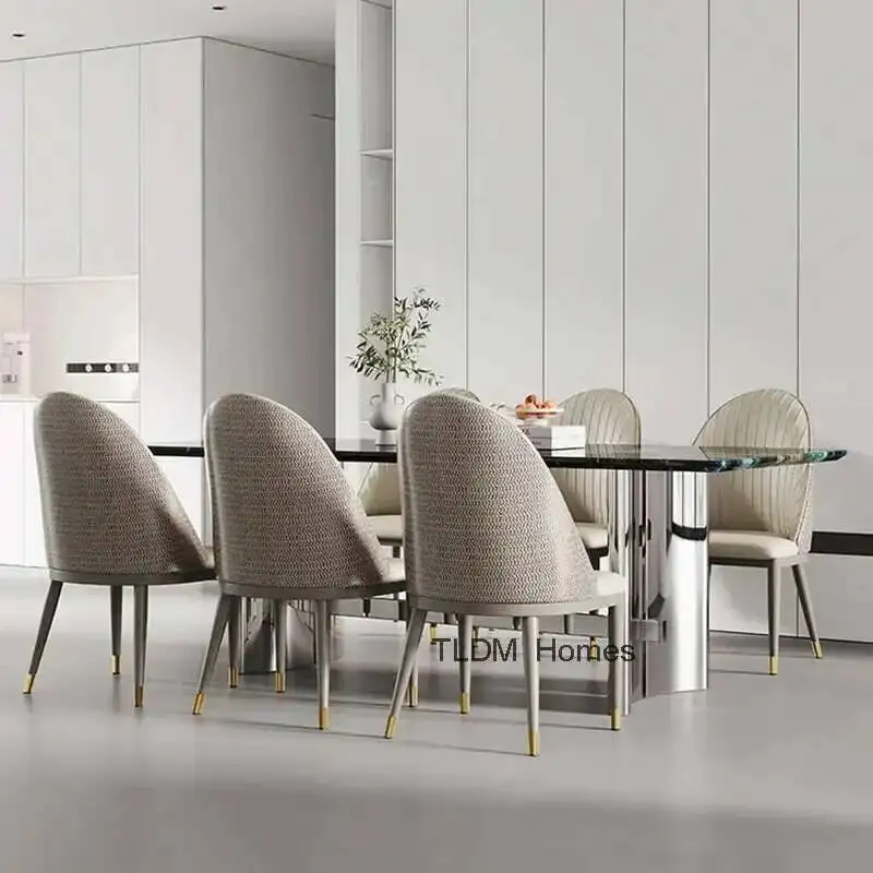 Dining Custom Kitchen Aesthetic Dining Brown Chairs Chairs Designer Comfortable Comfy Ergonomic Chaise Home Furniture