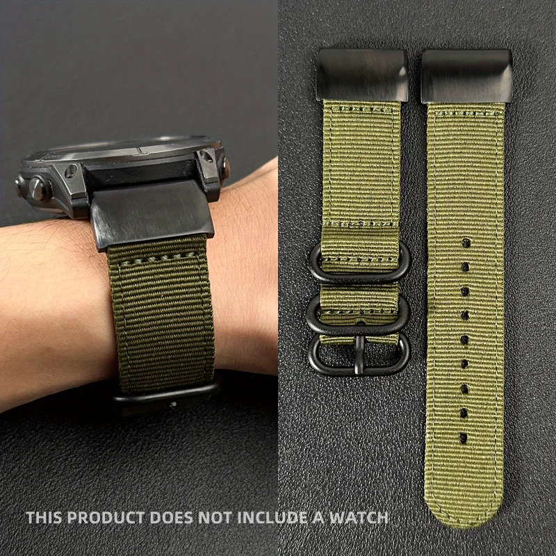 Pasek zamienny BUSKOZ do Garmin Fenix 8/7X/6X Pro/5X/5X Plus/3 HR/Tactix Charlie 22/26mm, pleciony nylon, szybkozłączka — zdjęcie produktu 4