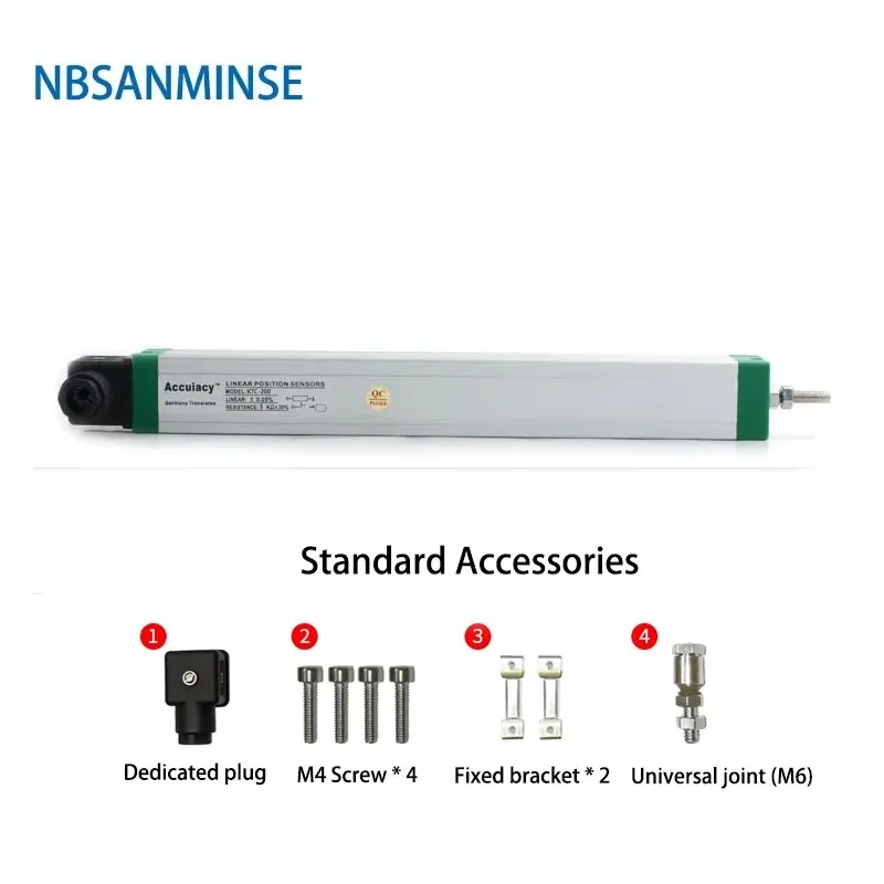 Electronic Ruler for Injection Molding Machine New Tie Rod Type Displacement Sensor Resistance Ruler for Rangefinder