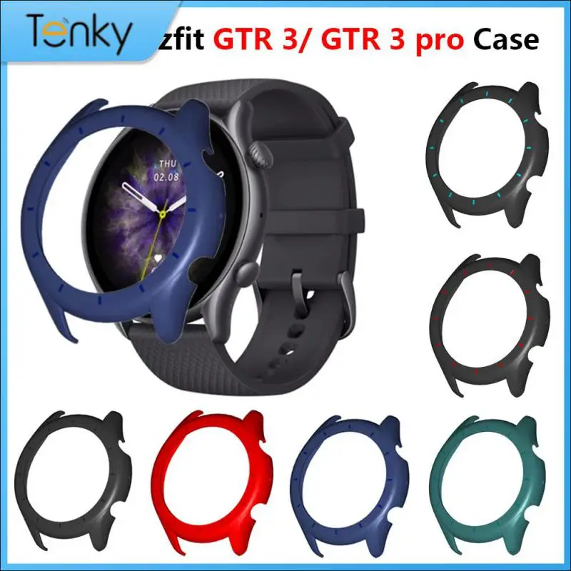 Bumper Shell Two-color High Quality Pc Protector Silicone Dustproof Protective Cover For Amazfit Gtr 3 Case Drop-proof