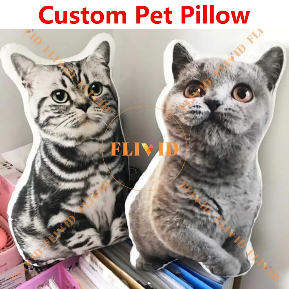 

Funny Personalized Cat Dog Pillows,Hot Custom 3D Pet Pillow,Customized Animals Cushion,Hot Birthday Gift,Pet Loss Memorial Gifts