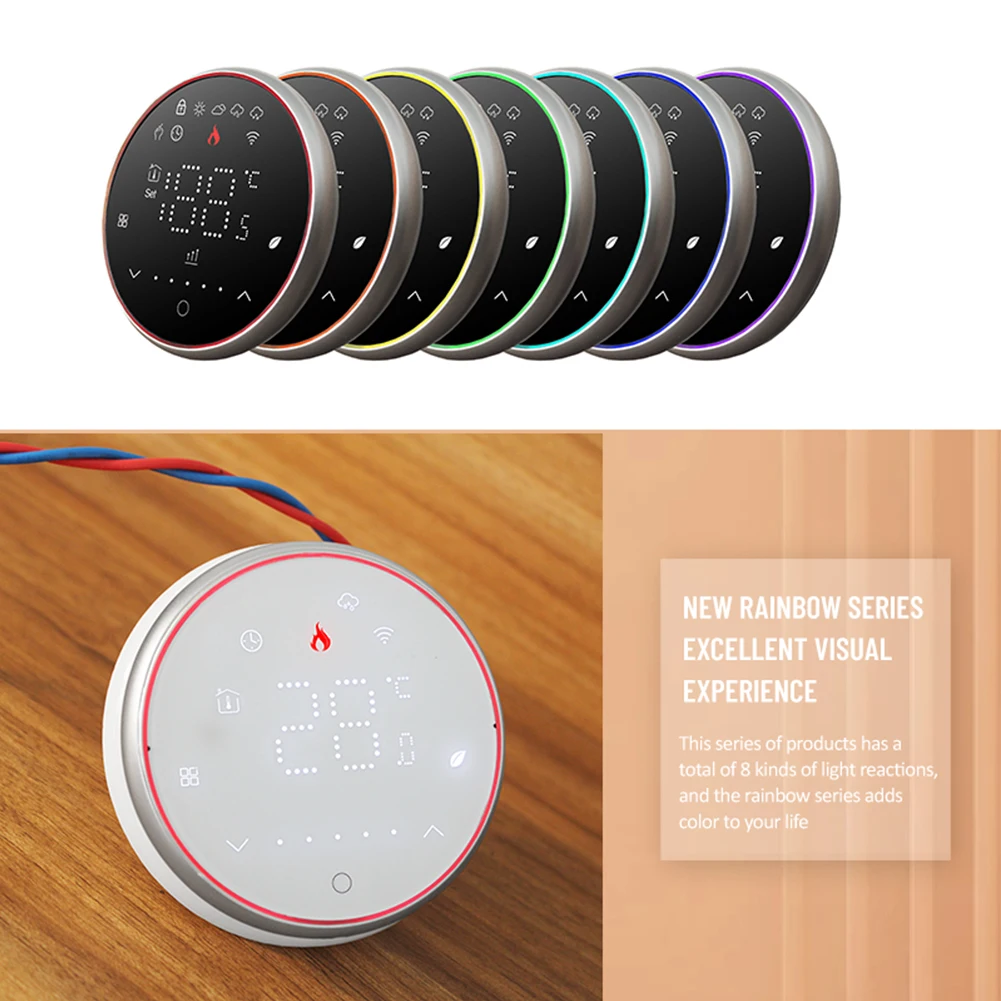 1PCS For Tuya Smart Thermostat With 5+1+1 Programming Voice Control 5/16A LED Digital Display For Embedded Installation