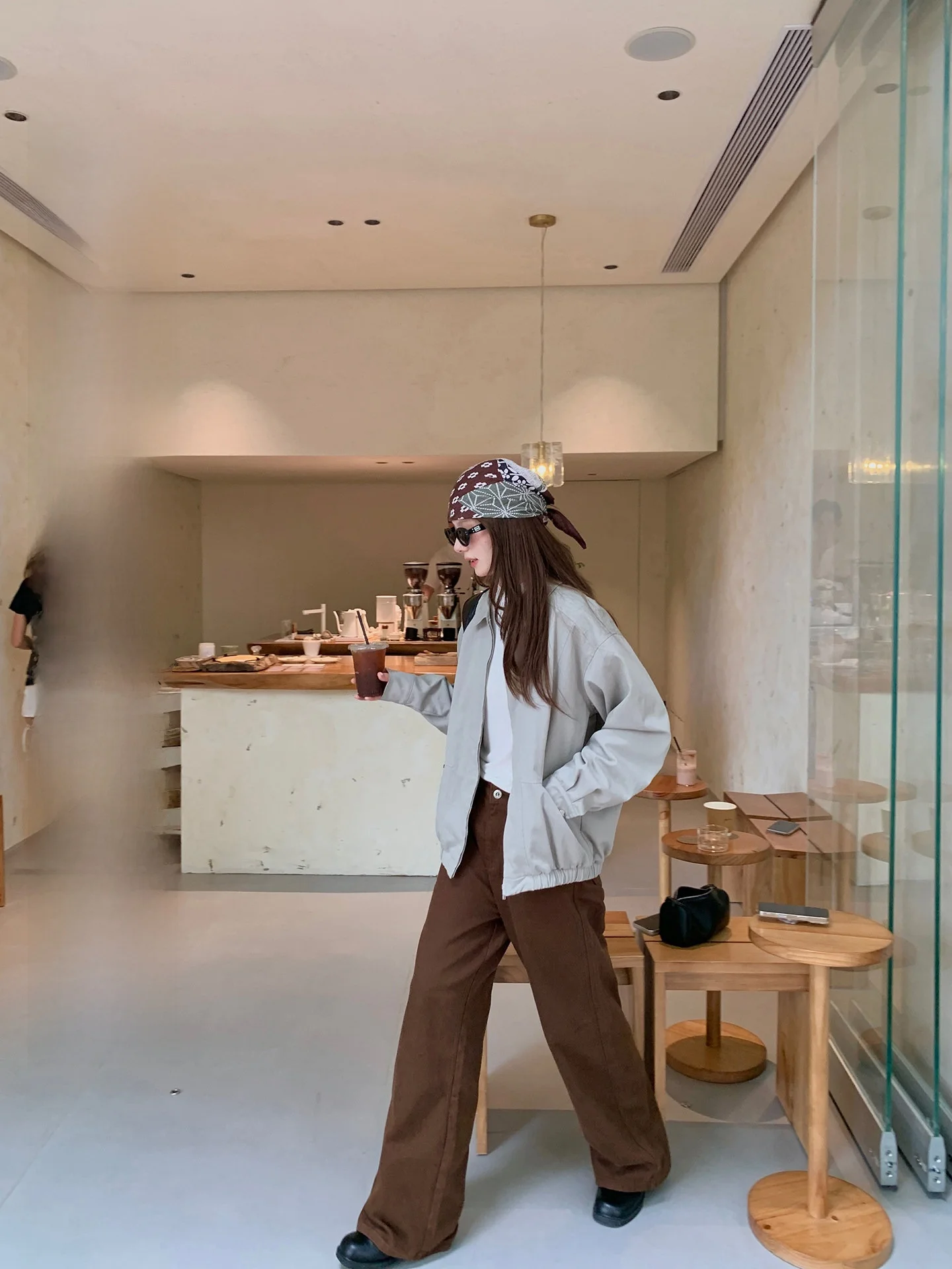 

Женские повседневные джинсы с высокой талией, прямые, свободные, широкие штанины, скрывающие фигуру, из хлопкового денима