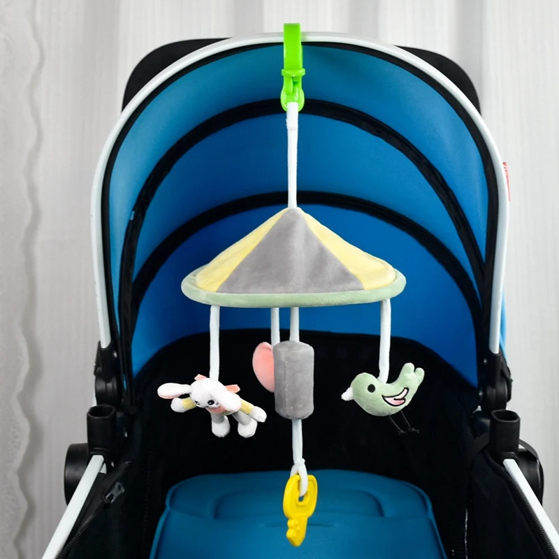 Infant Rassel Spielzeug 0-12 Monate Krippe Hängen Musik Box Mit Spielzeug Halterung Bett Glocke Auto Sitz Spielzeug für Neugeborene