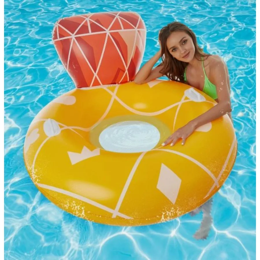 Galleggiante gonfiabile per zattera con lettino galleggiante diamantato Swimline per piscina