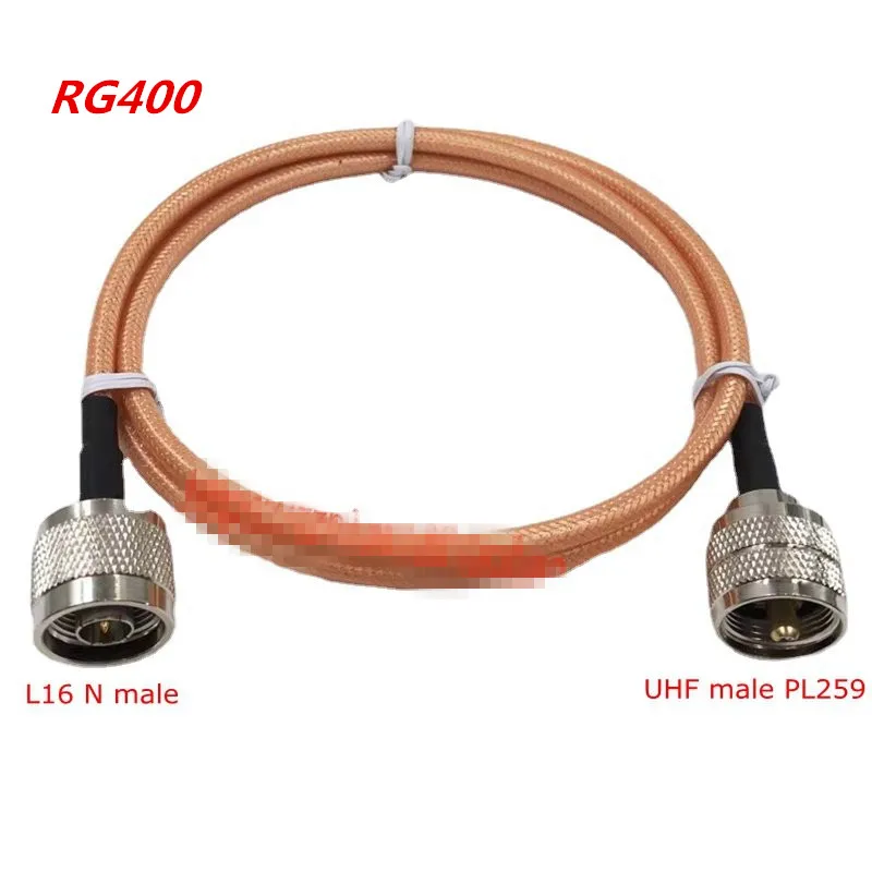 RG400 Coax Cable UHF PL259 Male Plug To L16 N Type Male Connector RG400 N Type Male To UHF Male RF Pigtail Jumper Adapter Copper