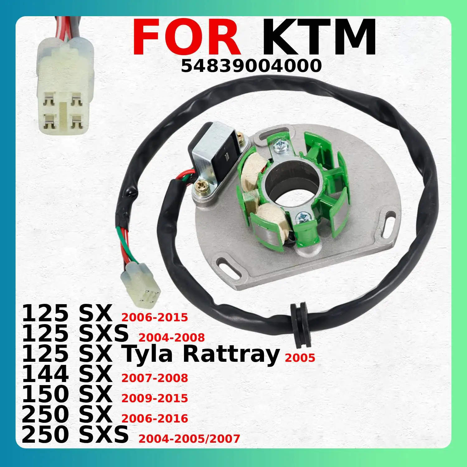 

Электронная катушка зажигания мотоцикла для KTM 125 2006-2015 Tyla Rattray 2005 144 2007-2008 150 2009-2015 250 SX SXS 54839004000