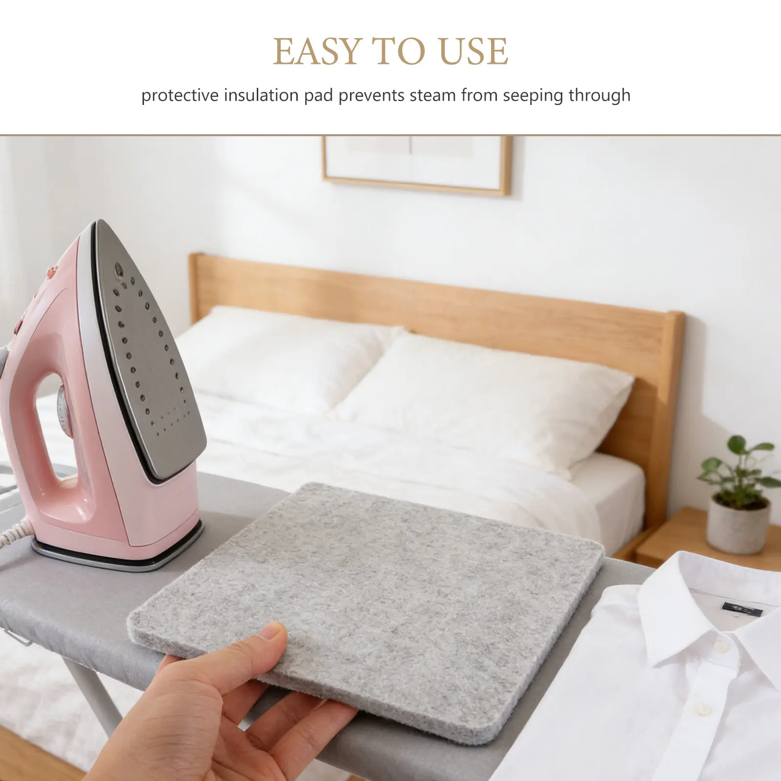 Tapete de Feltro Sintético de 8 Polegadas para Quilting, Resistente a Altas Temperaturas, Almofada de Passar Roupa Portátil para Artesanato e Costura