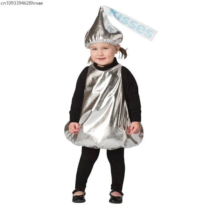 

Girl Chocolate Hershey Kisses Halloween Fancy Dress Up Kids Chocolate Candy Costume For Kids