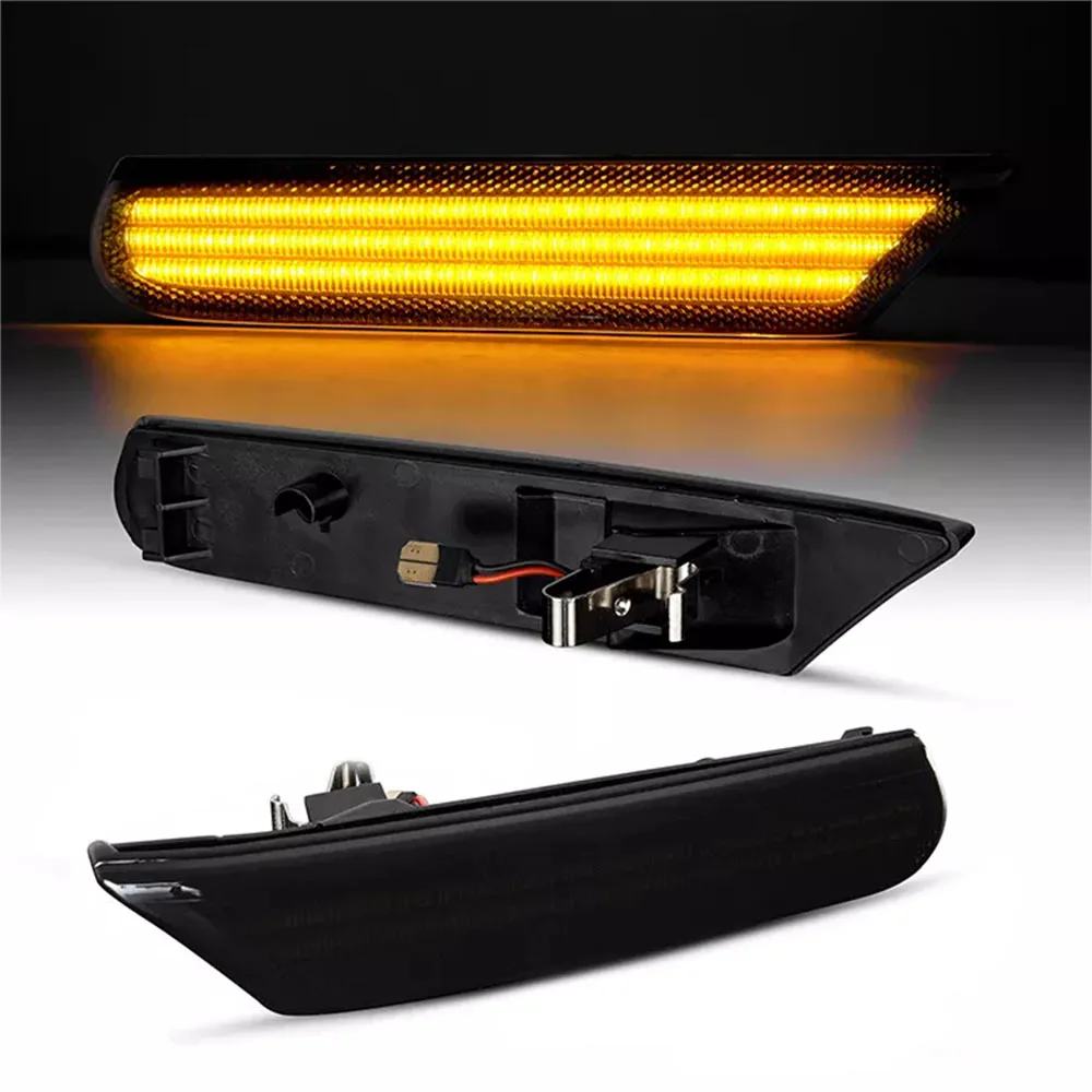 

For 1996-2004 Porsche Boxster 986 996 911 Carrera Targa Amber LED Front Bumper Side Marker Turn Signal Lights Lamp Error Free